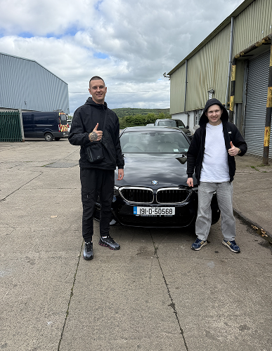 Happy mntvls auto customer with their inspected car