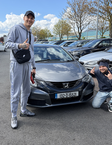 Happy mntvls auto customer with their inspected car