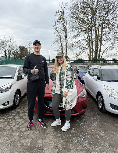 Happy mntvls auto customer with their inspected car